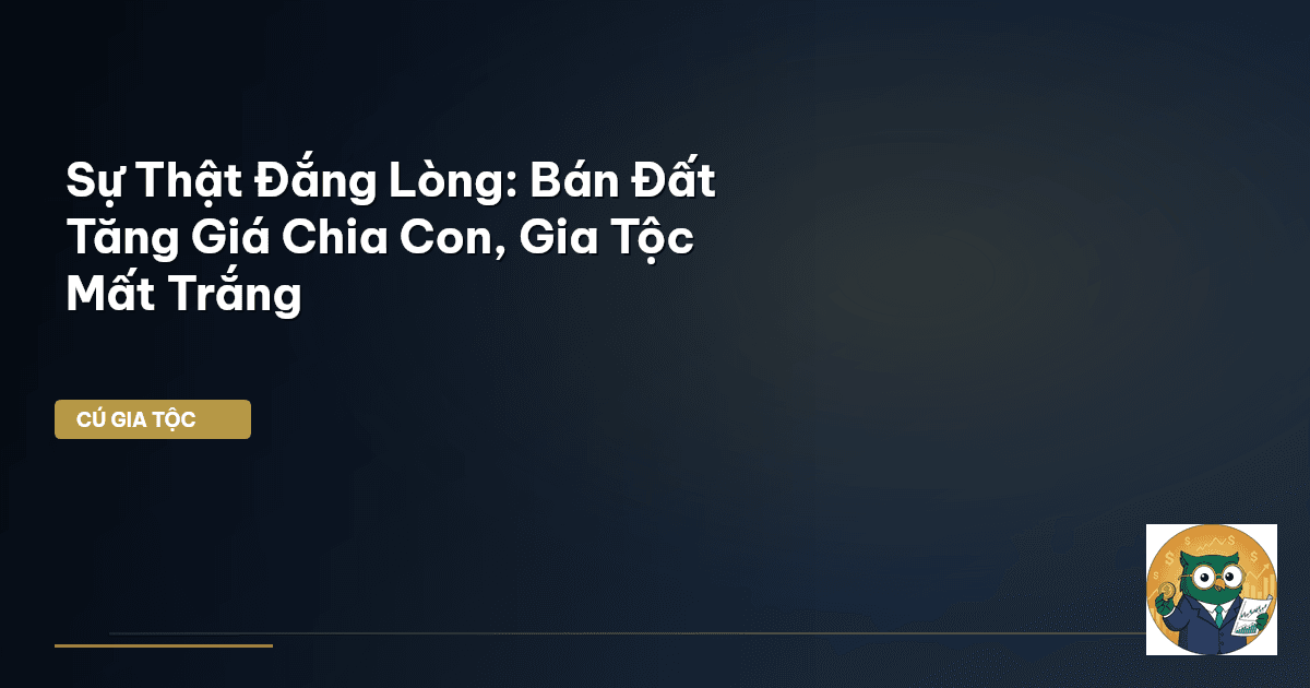 Sự Thật Đắng Lòng: Bán Đất Tăng Giá Chia Con, Gia Tộc Mất Trắng