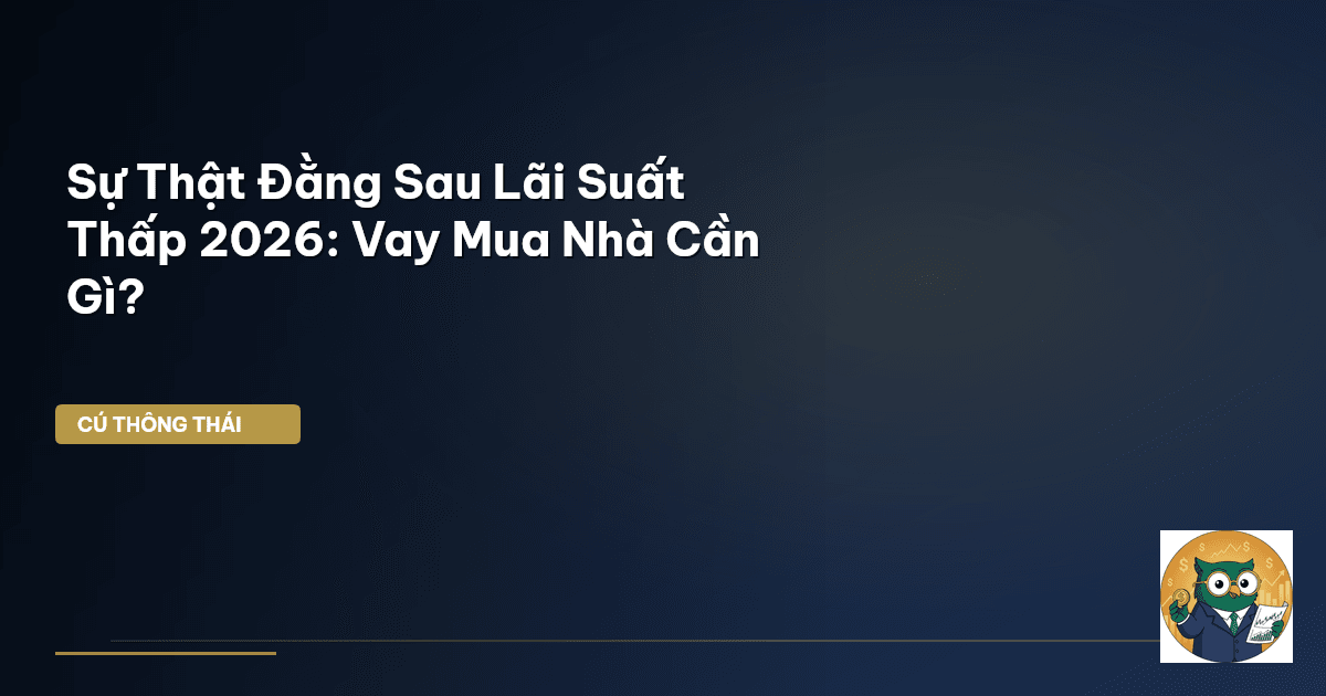 Sự Thật Đằng Sau Lãi Suất Thấp 2026: Vay Mua Nhà Cần Gì?
