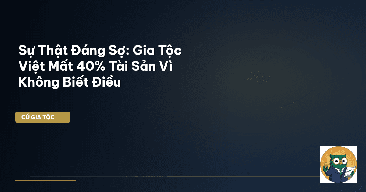 Sự Thật Đáng Sợ: Gia Tộc Việt Mất 40% Tài Sản Vì Không Biết Điều