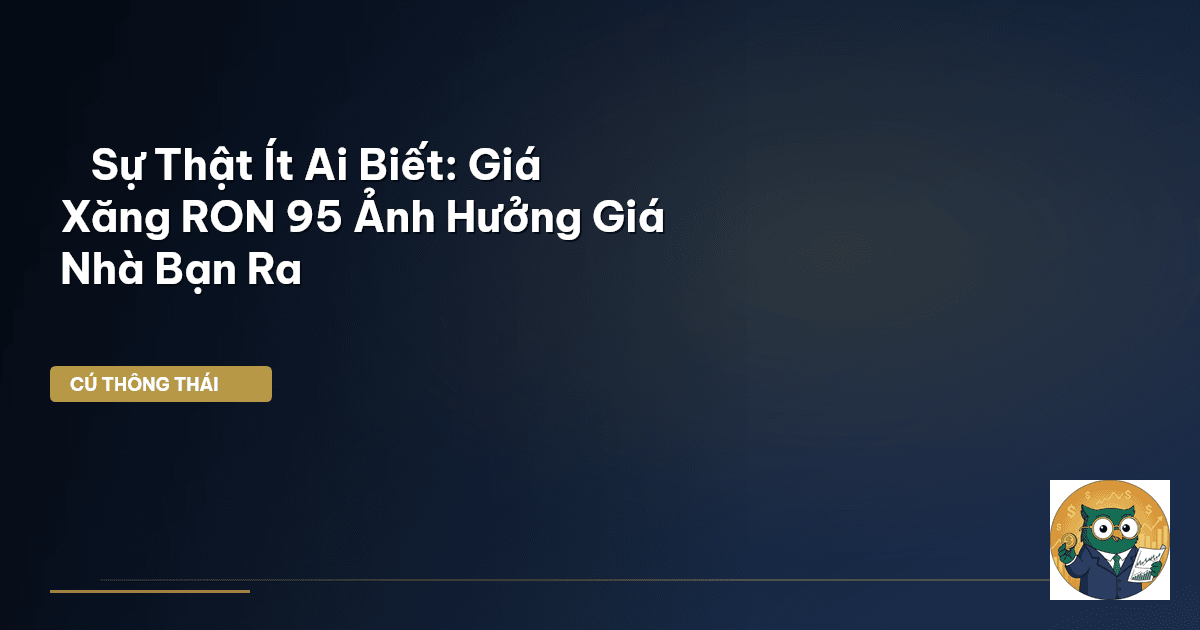 🚨 Sự Thật Ít Ai Biết: Giá Xăng RON 95 Ảnh Hưởng Giá Nhà Bạn Ra