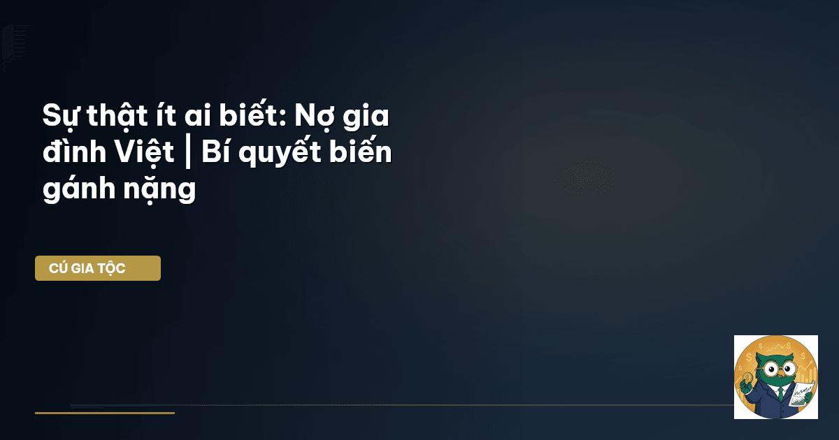 quản lý nợ gia đình