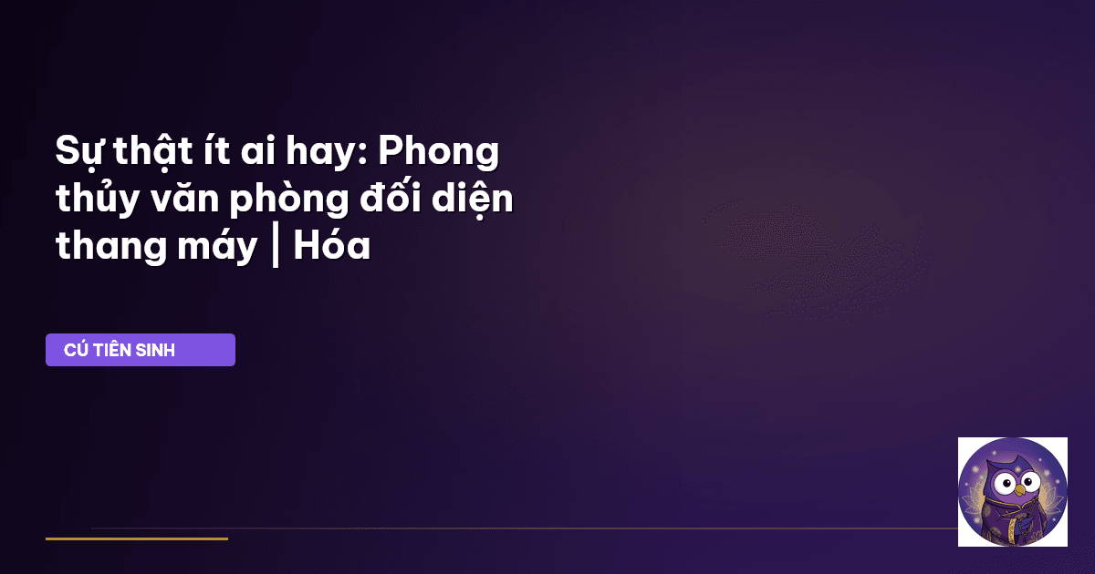 phong thủy văn phòng