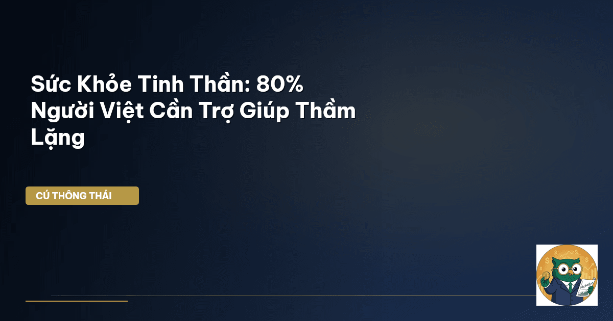 Sức Khỏe Tinh Thần: 80% Người Việt Cần Trợ Giúp Thầm Lặng