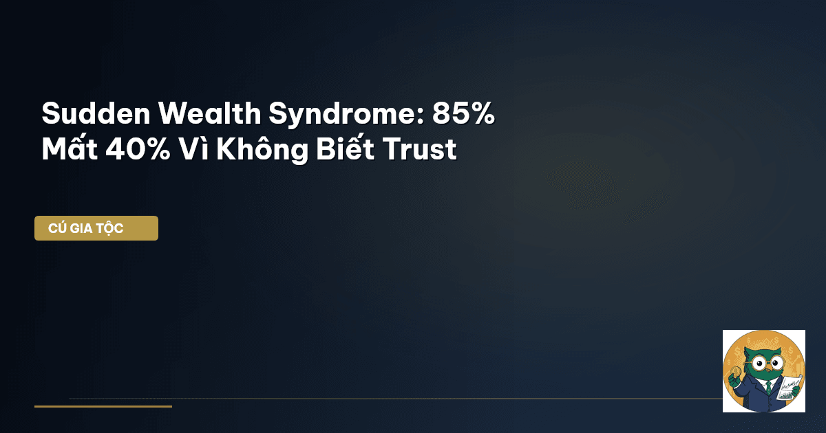 Sudden Wealth Syndrome: 85% Mất 40% Vì Không Biết Trust
