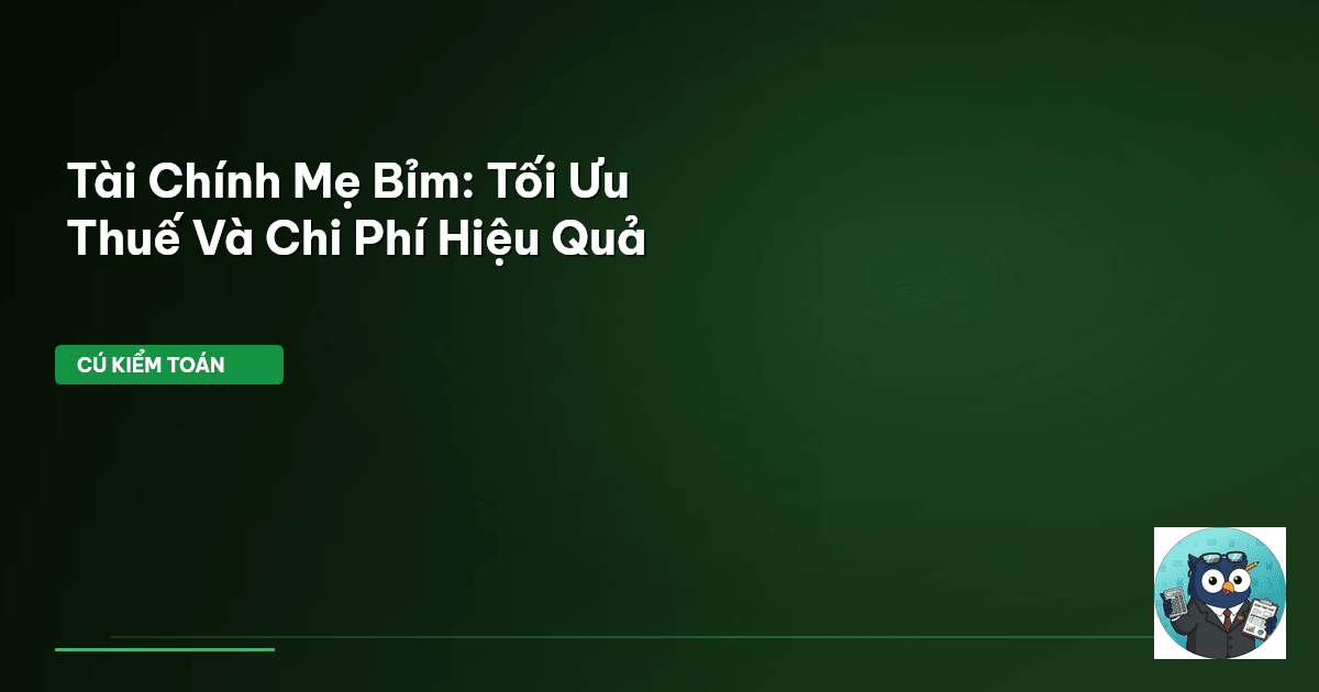 tài chính mẹ bỉm