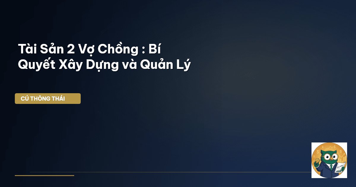 tài sản vợ chồng