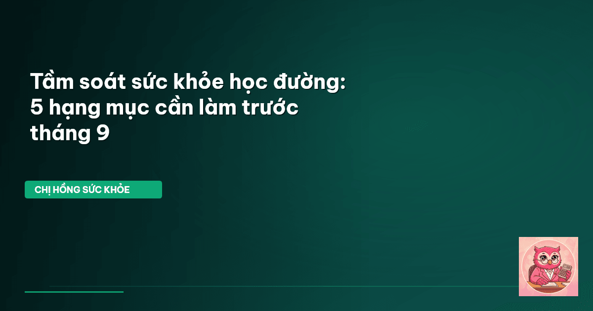 tầm soát sức khỏe học đường
