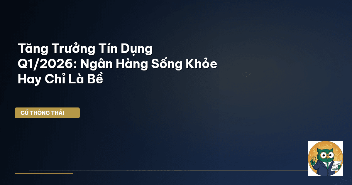 Tăng Trưởng Tín Dụng Q1/2026: Ngân Hàng Sống Khỏe Hay Chỉ Là Bề