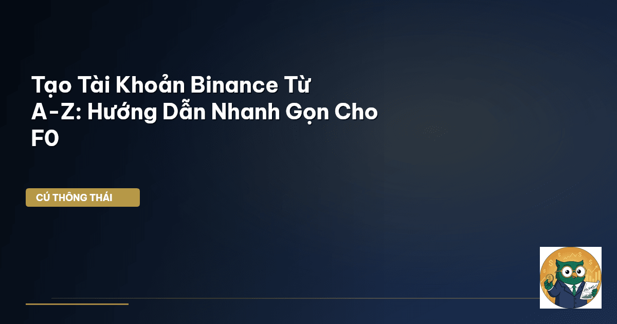 tạo tài khoản Binance