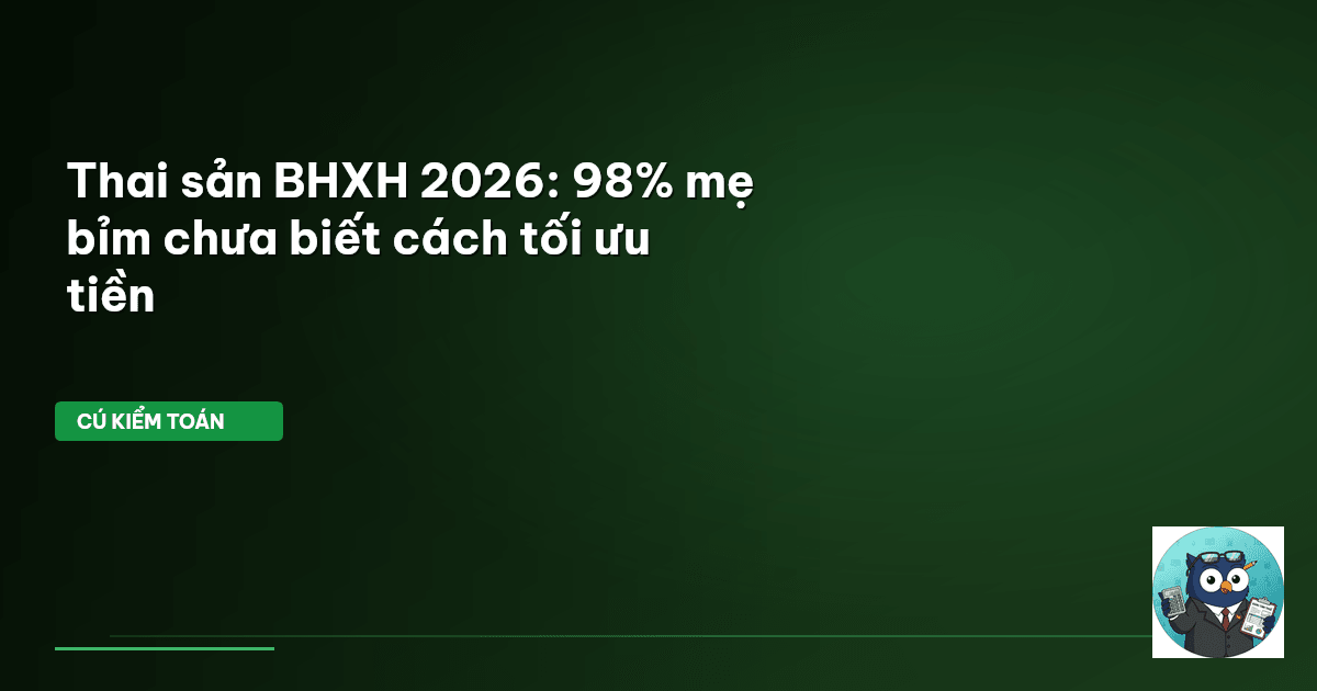 thai sản BHXH 2026