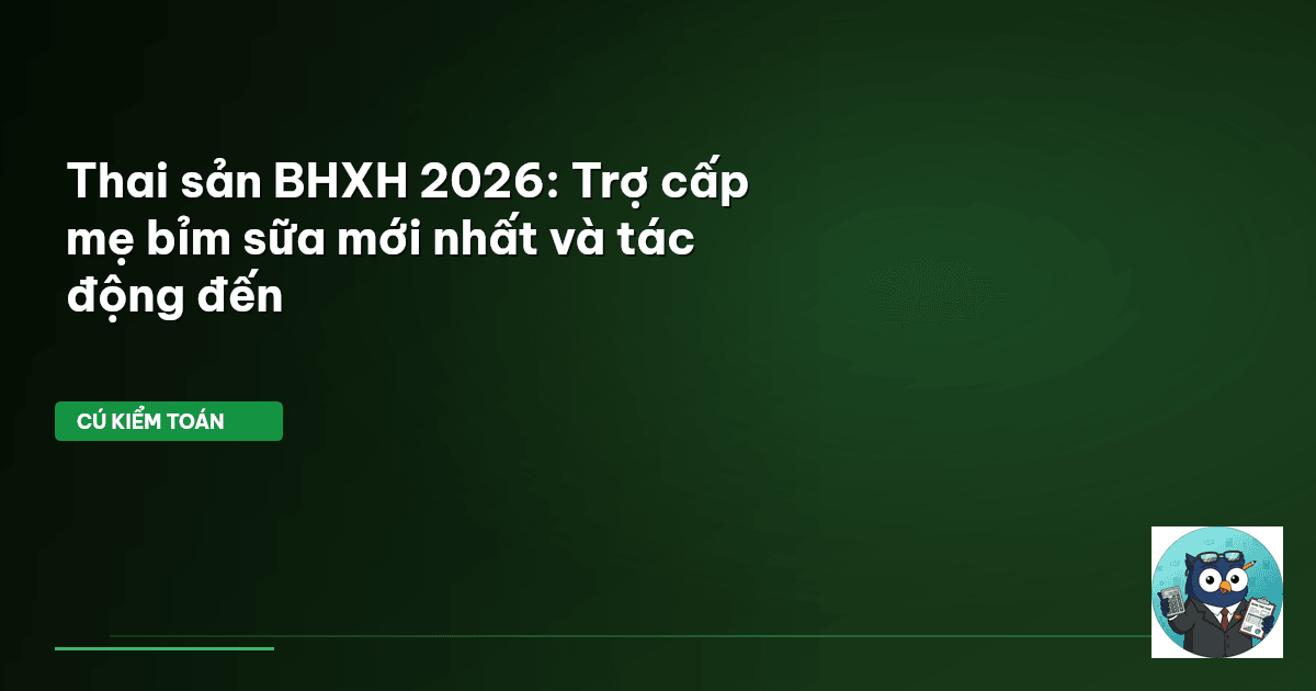 thai sản BHXH 2026