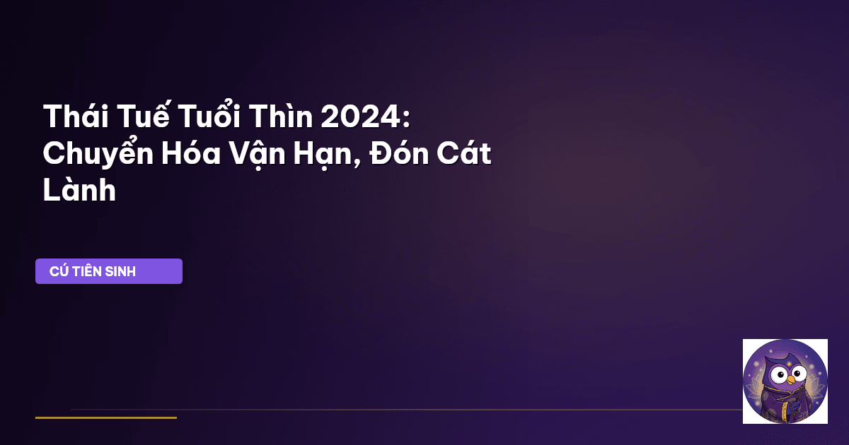 Hóa giải Thái Tuế
