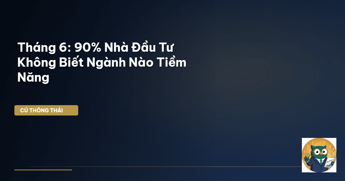 Tháng 6: 90% Nhà Đầu Tư Không Biết Ngành Nào Tiềm Năng