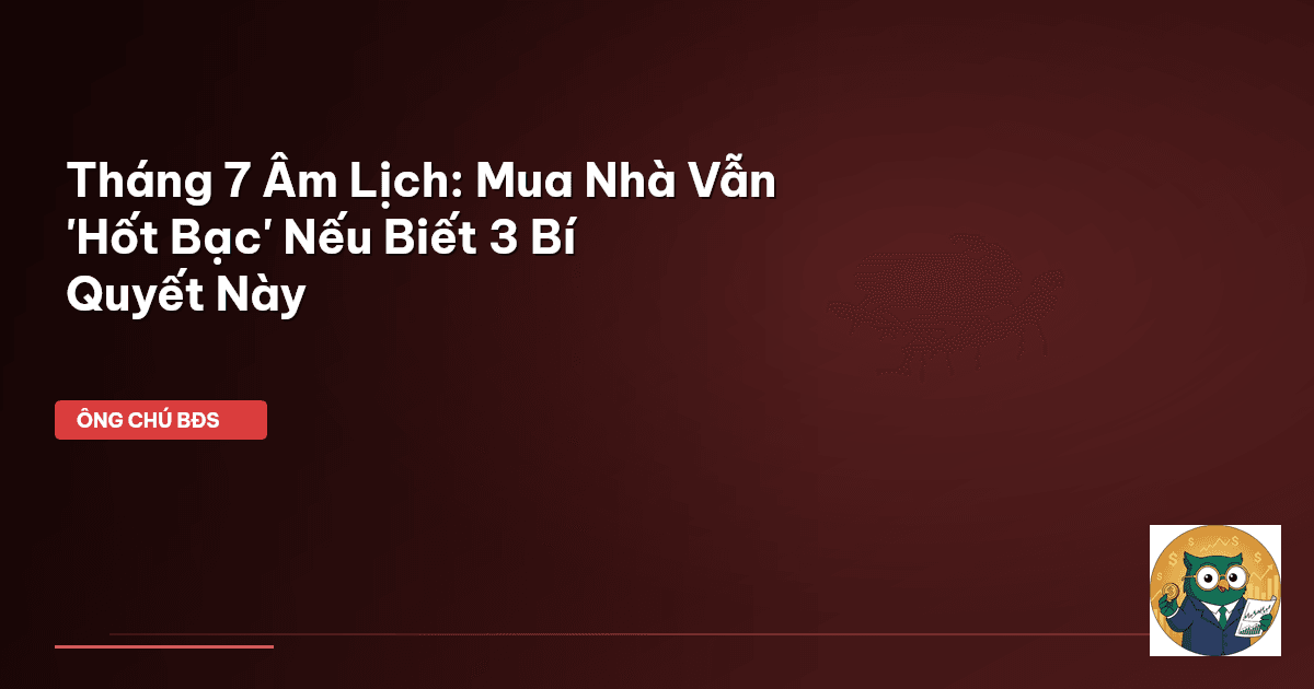 mua nhà tháng 7 âm lịch