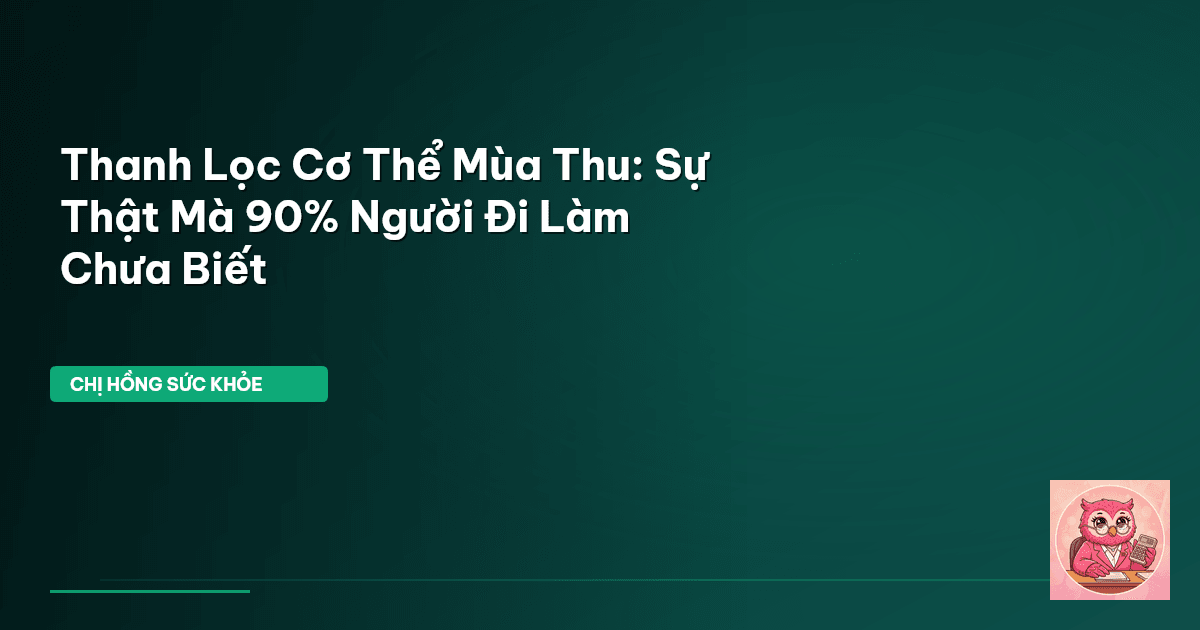 thanh lọc cơ thể