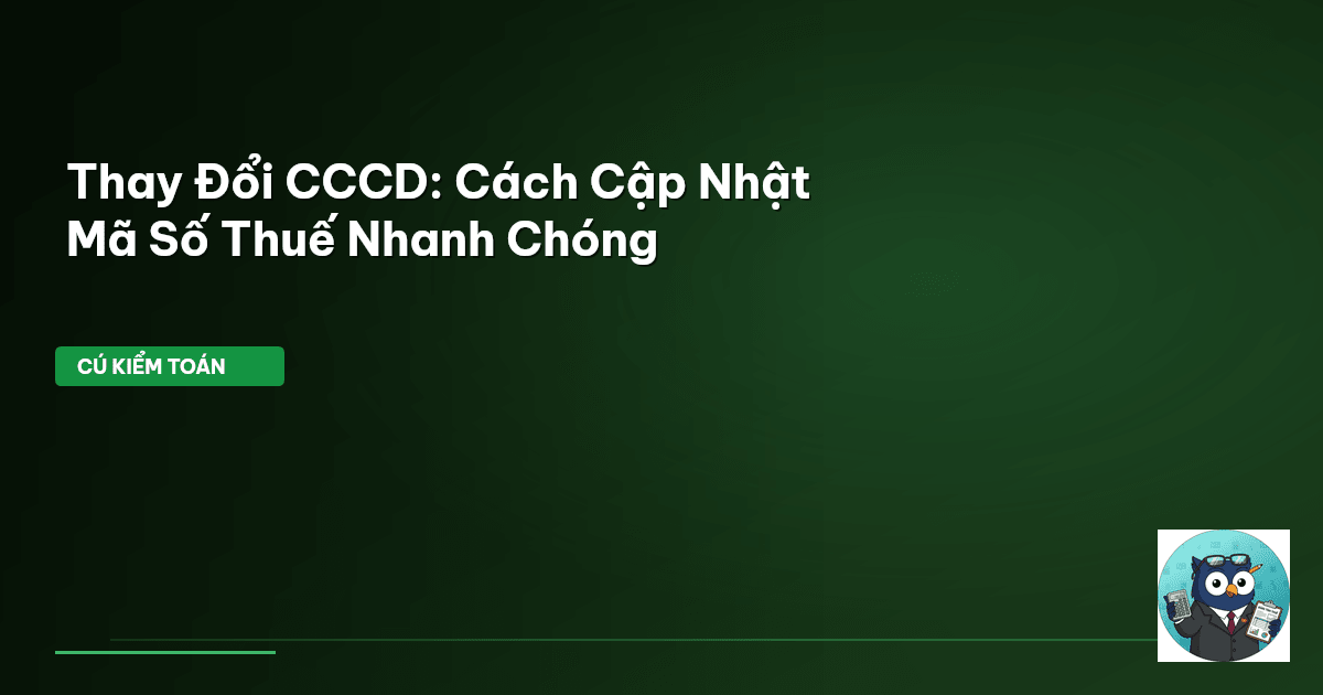 cập nhật MST
