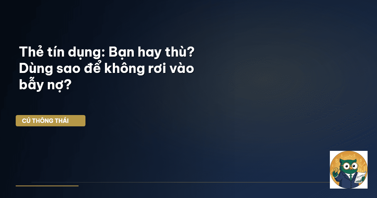 Thẻ tín dụng: Bạn hay thù? Dùng sao để không rơi vào ‘bẫy nợ’?