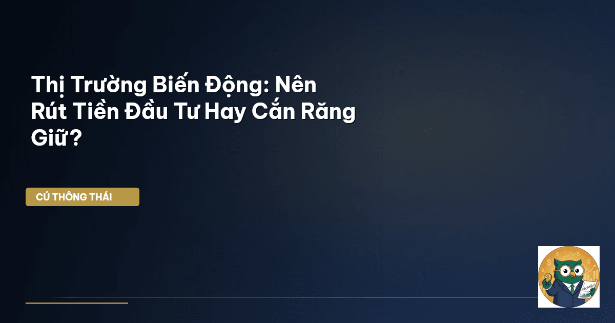 Thị Trường Biến Động: Nên Rút Tiền Đầu Tư Hay ‘Cắn Răng’ Giữ?