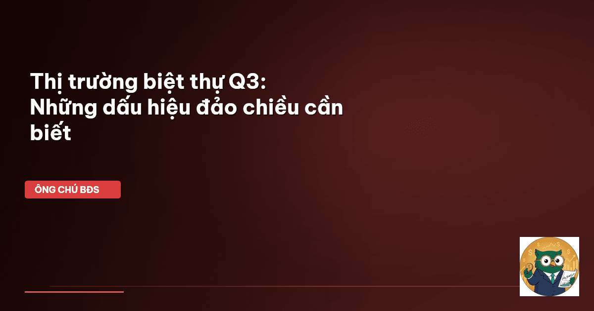 thị trường biệt thự