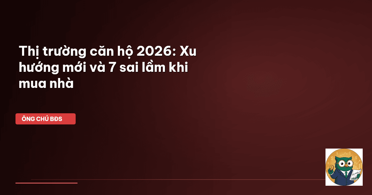 thị trường căn hộ chung cư