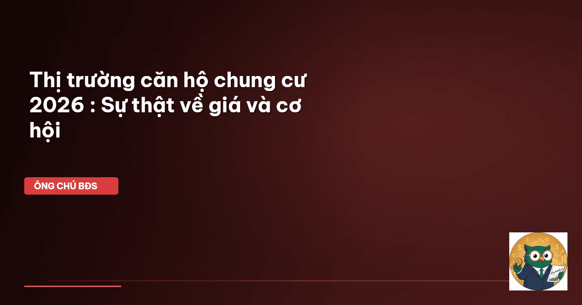 thị trường căn hộ chung cư