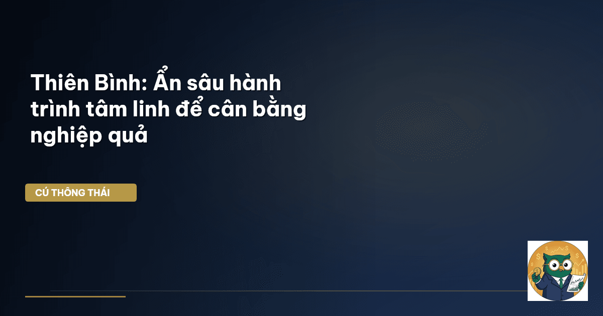 Thiên Bình: Ẩn sâu hành trình tâm linh để cân bằng nghiệp quả