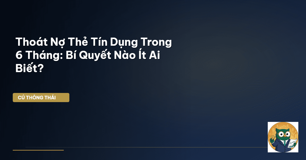 thoát nợ thẻ tín dụng