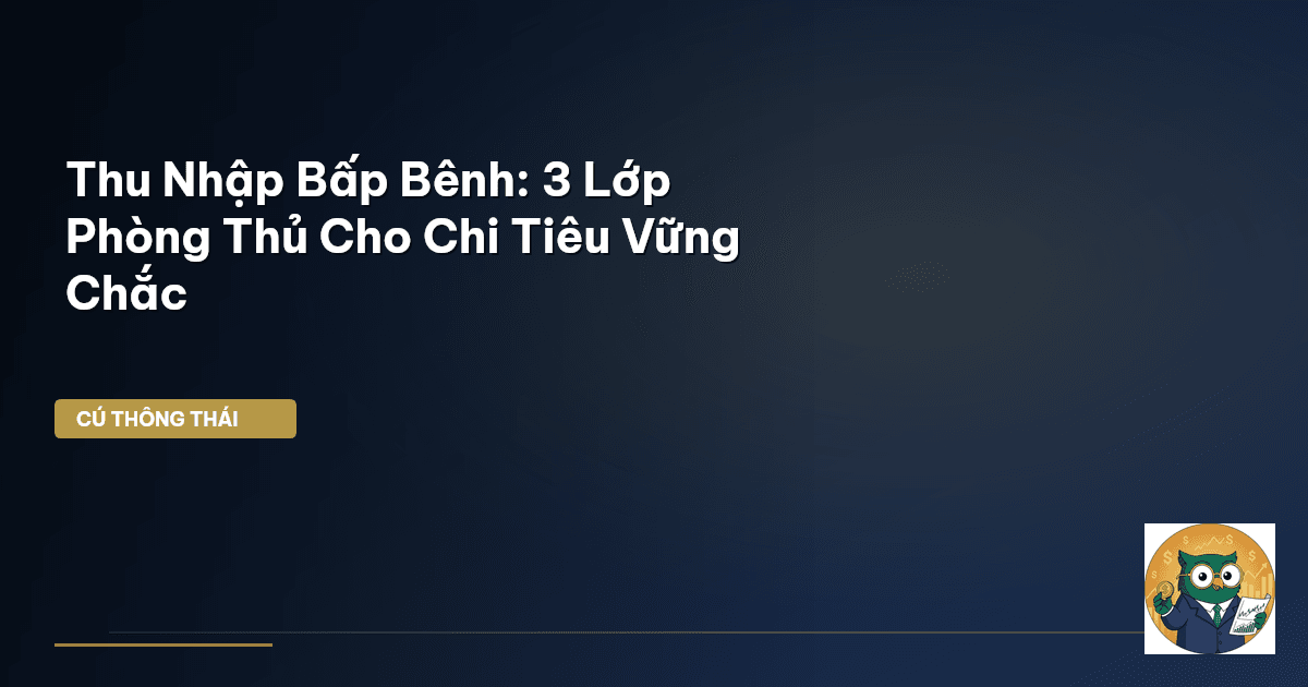 Thu Nhập Bấp Bênh: 3 Lớp Phòng Thủ Cho Chi Tiêu Vững Chắc