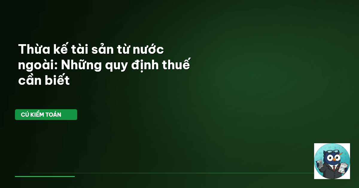thừa kế tài sản nước ngoài