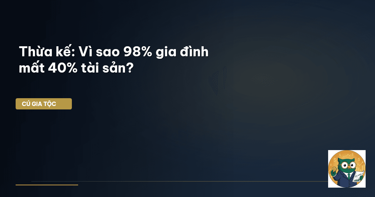 Thừa kế: Vì sao 98% gia đình mất 40% tài sản?