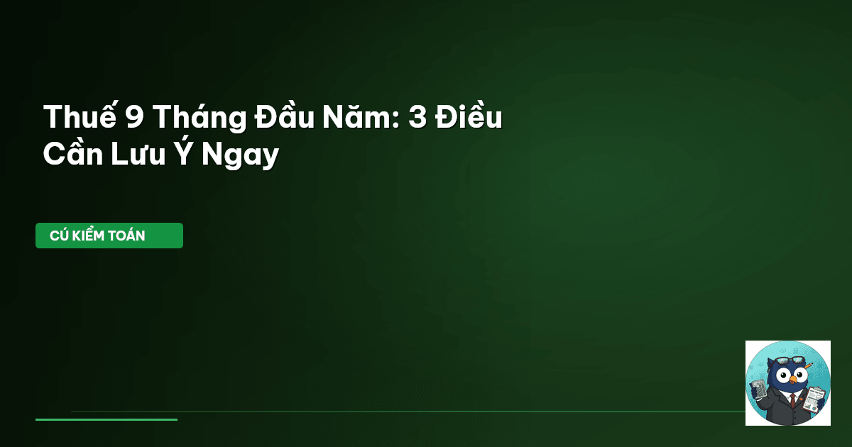 thuế 9 tháng đầu năm