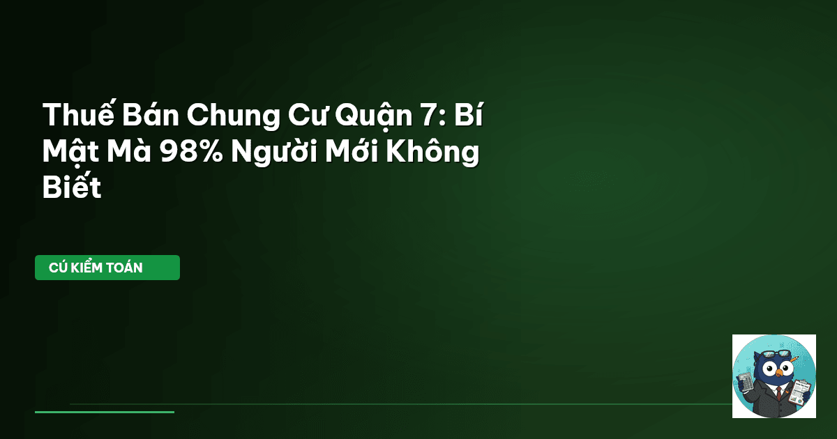 thuế bán chung cư