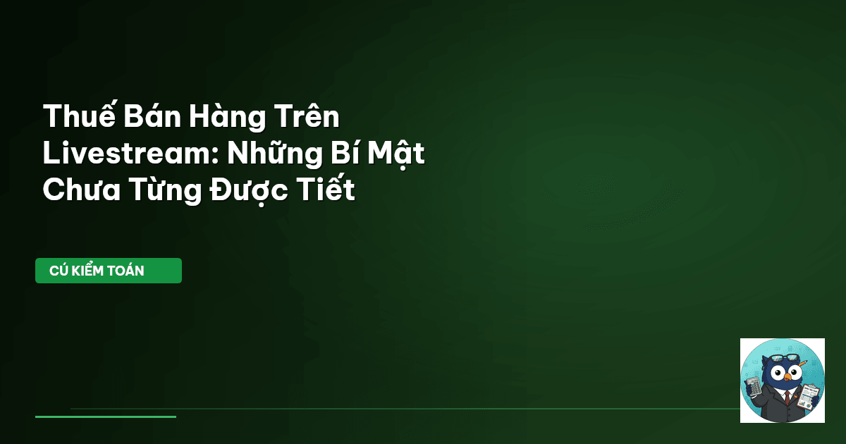 thuế bán hàng livestream