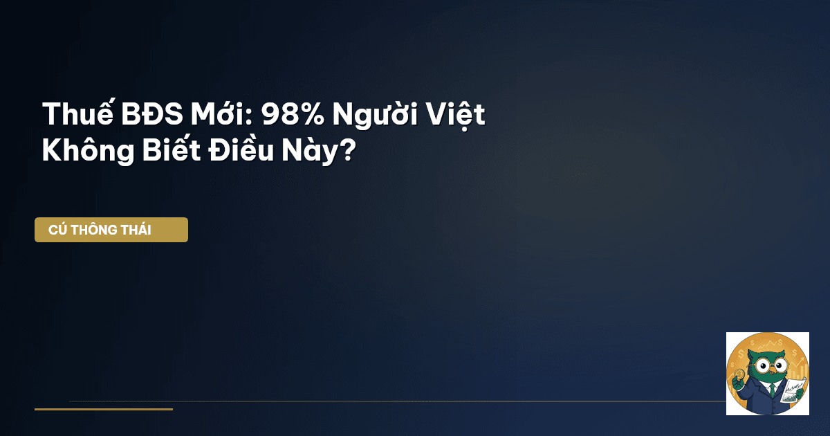 Thuế BĐS Mới: 98% Người Việt Không Biết Điều Này?