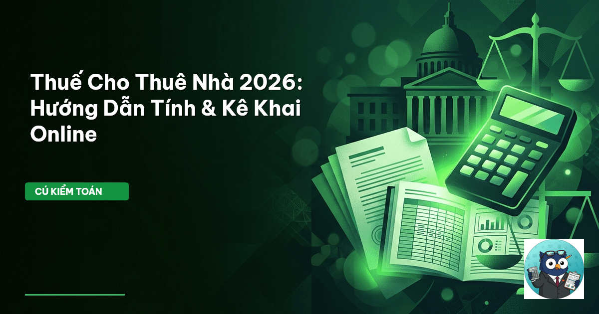 Thuế Cho Thuê Nhà 2026: Hướng Dẫn Tính & Kê Khai Online