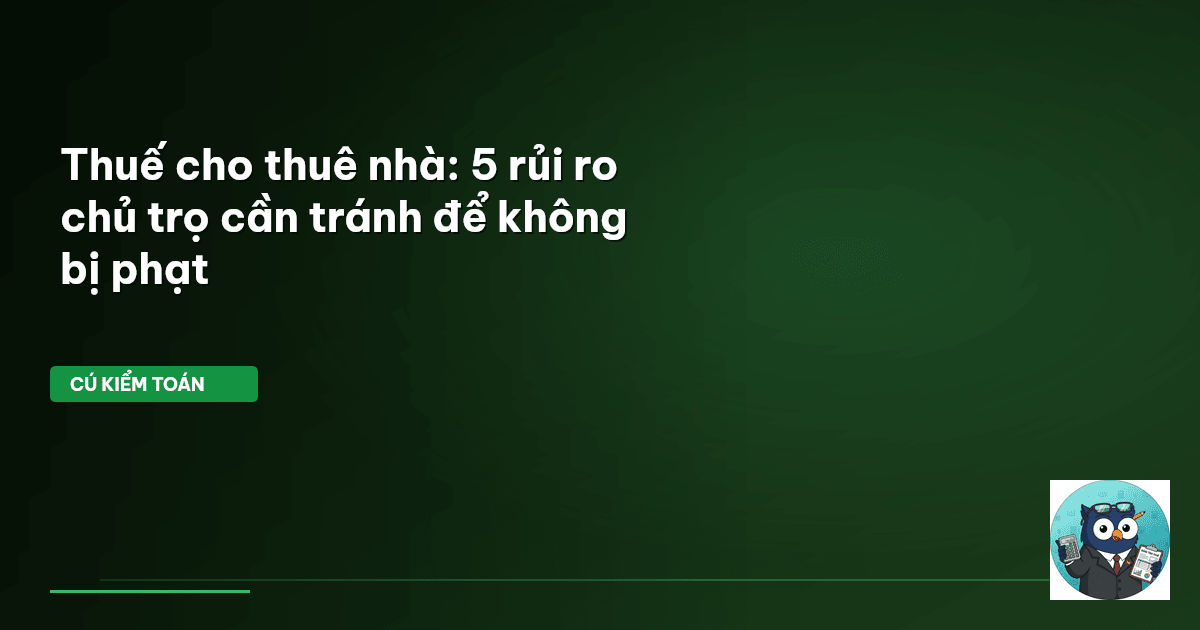 thuế cho thuê nhà