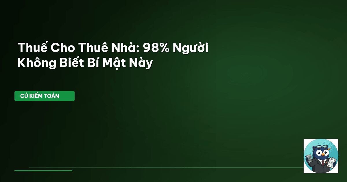 thuế cho thuê nhà