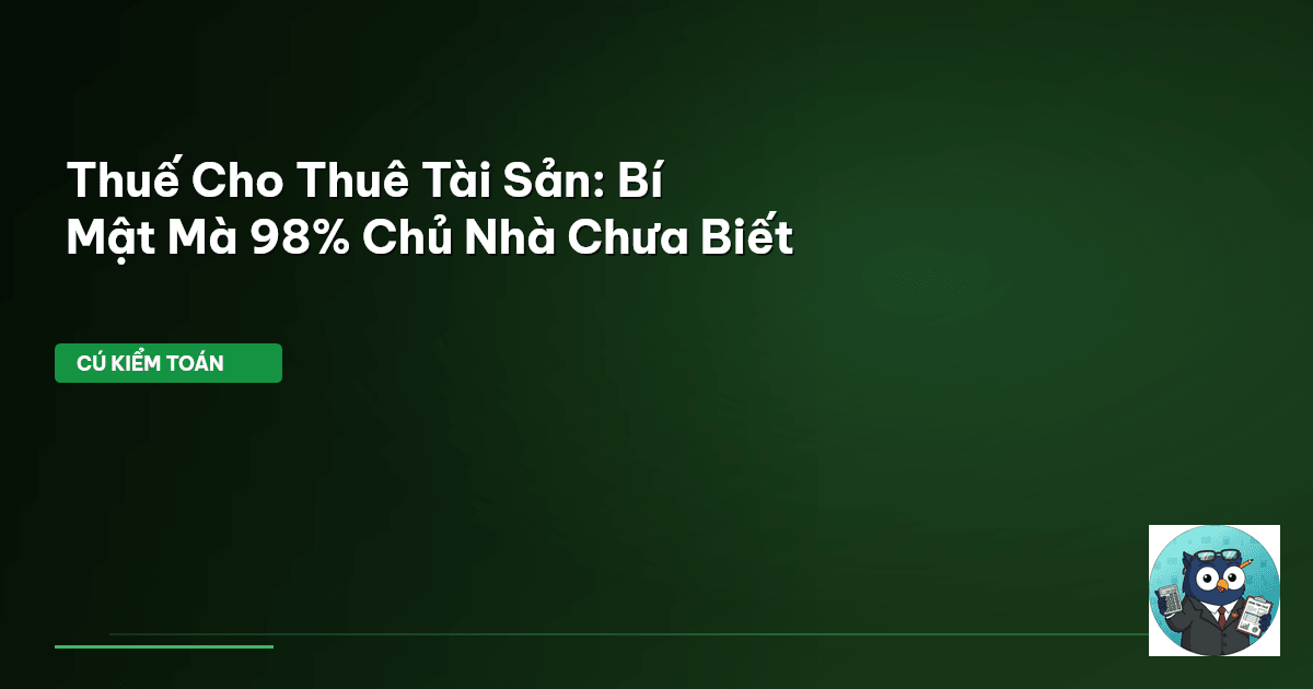 thuế cho thuê tài sản