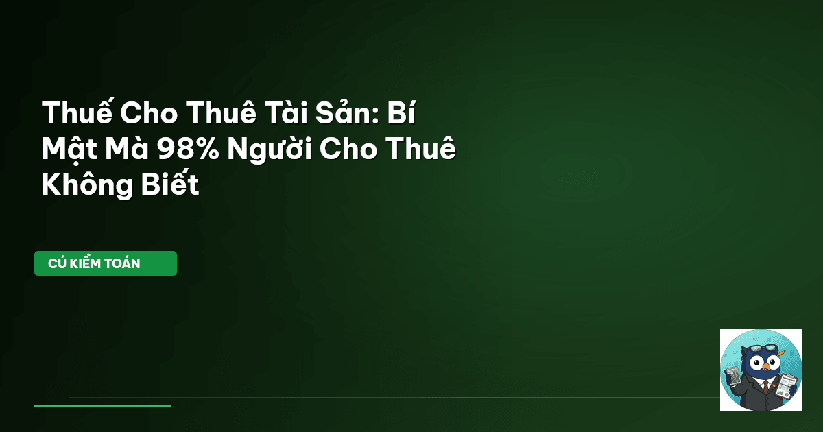 thuế cho thuê tài sản