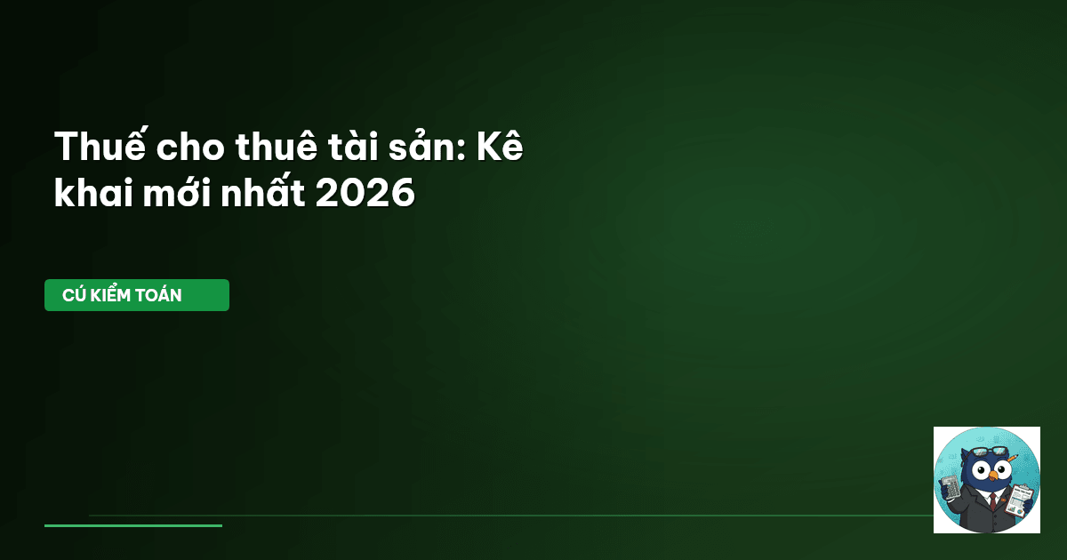 thuế cho thuê tài sản