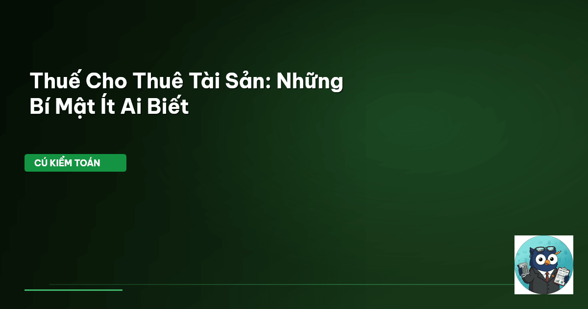 thuế cho thuê tài sản