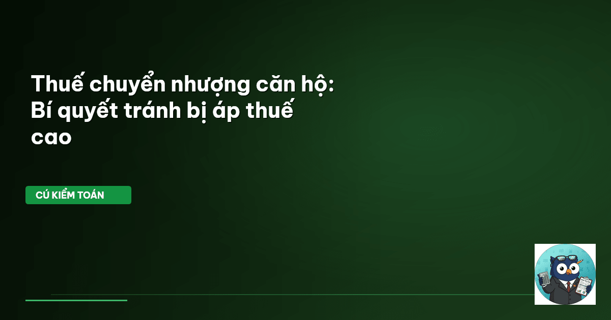 thuế chuyển nhượng căn hộ