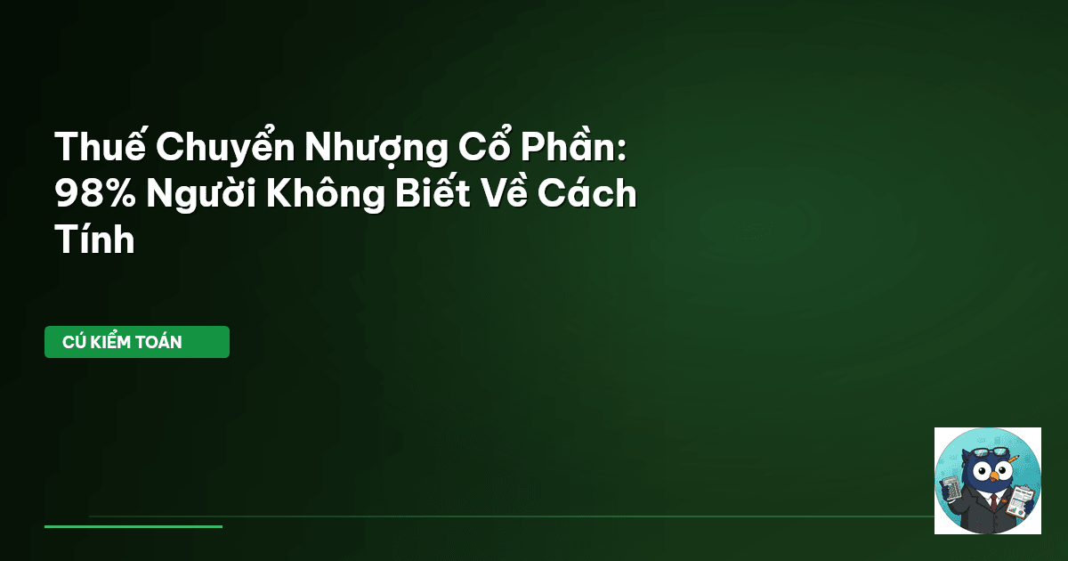 thuế chuyển nhượng cổ phần