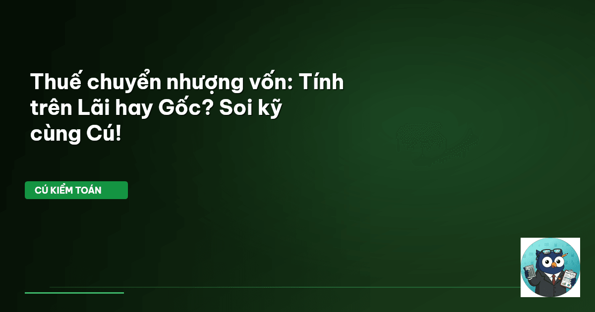 thuế chuyển nhượng vốn