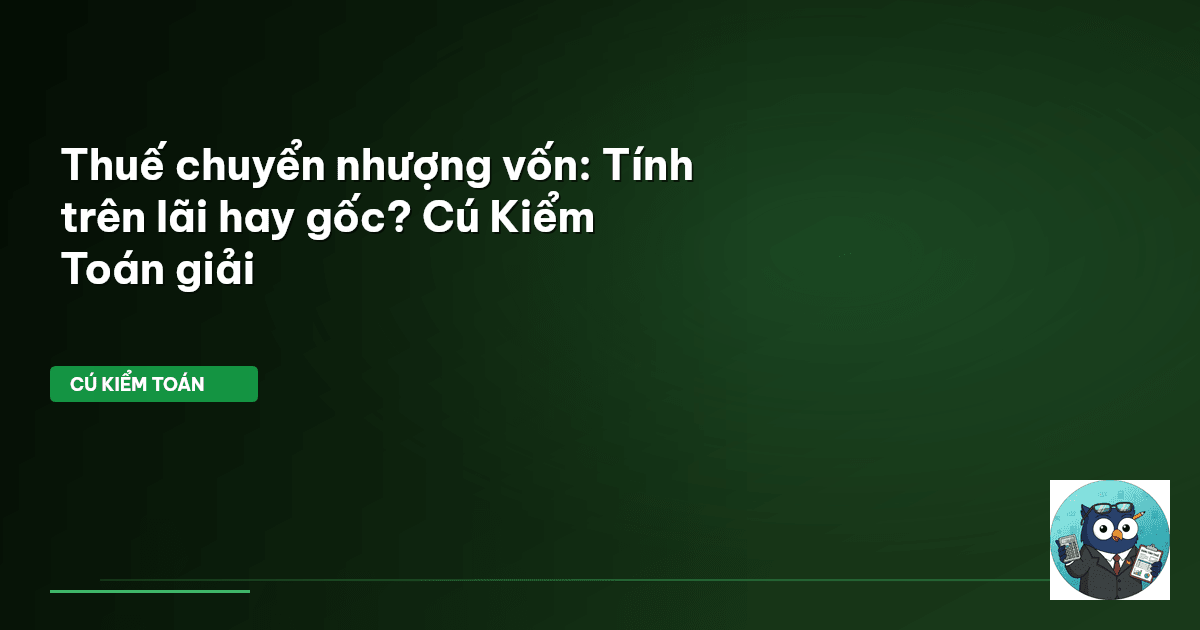 thuế chuyển nhượng vốn