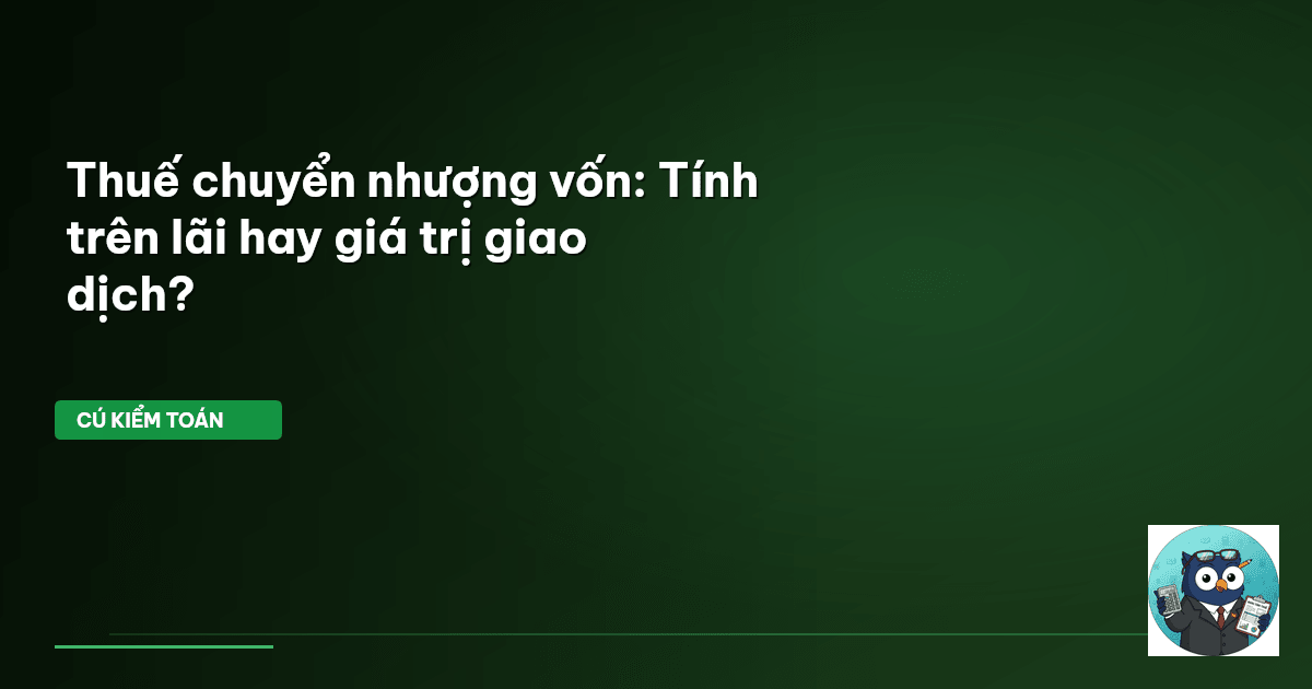 thuế chuyển nhượng vốn