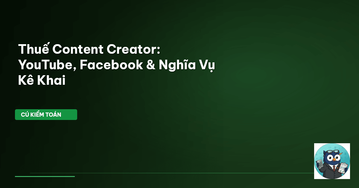 thuế content creator