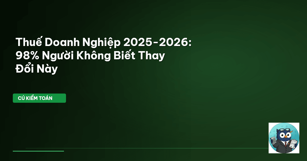 thuế doanh nghiệp