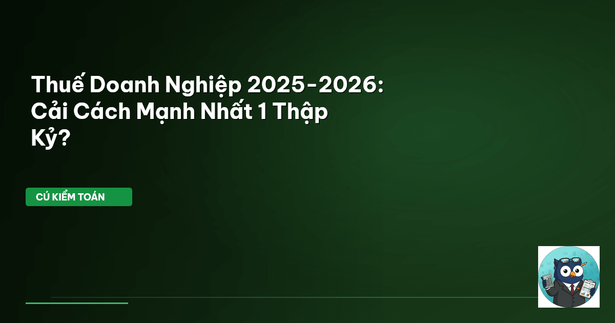thuế doanh nghiệp 2025