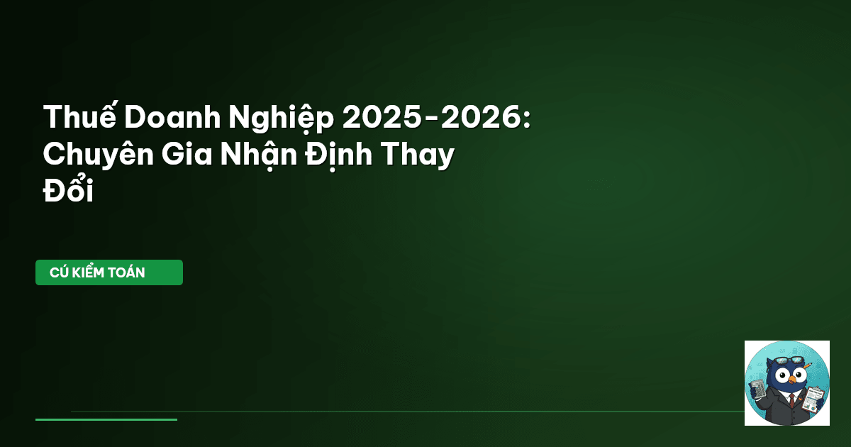 thuế doanh nghiệp 2025